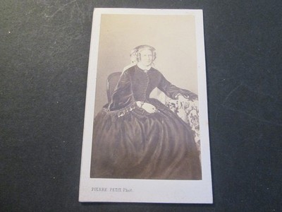 CDV FOTO ALTE FRAU PIERRE PETIT PARIS
