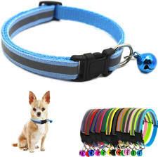 Reflective Nylon Cat Collar With Bell For kitten Small Dog Puppy Pet Adjustable
