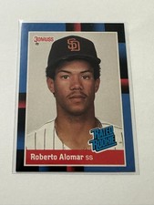 1988 Donruss - Rated Rookie Roberto Alomar #34 Last Line Begins with...