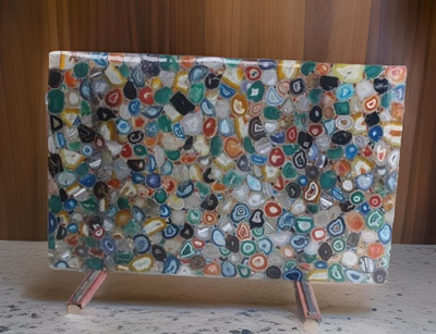Unique Multi Agate Stone Dining Table Handmade Sofa Center Table Countertop Deco