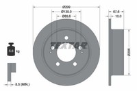 2X Textar 92198703 Bremsscheibe FüR Ssangyong