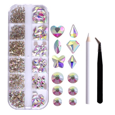 12- Flat Diamonds Special-shaped Diamonds  Tools Set  Drill S3V2