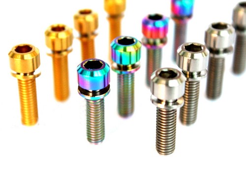 4 PCS M6*1.0 16/18mm GR5 Titanium Column Head Bolts & Washer For Bicycle Crank - Picture 1 of 4