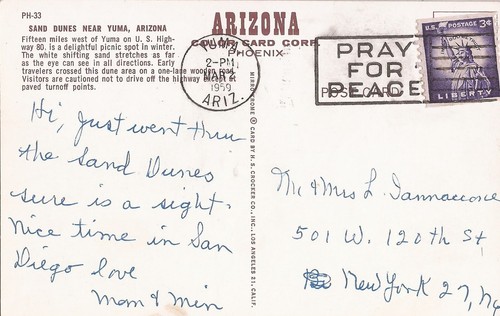 Yuma, ARIZONA - Sand Dunes - 1959 - Bild 2 von 2