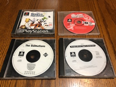 PS1 Disney Games Goofy's Fun House, Tom & Jerry, Winnie the Pooh, Dalmations PAL