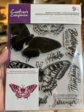 Crafters Companion Photopolymer Stamp and Die set Majestic Butterfly. New