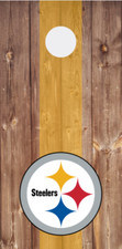 Cornhole Board Wraps Decals Vinyl Stickers Set of 2 - Pittsburgh Steelers