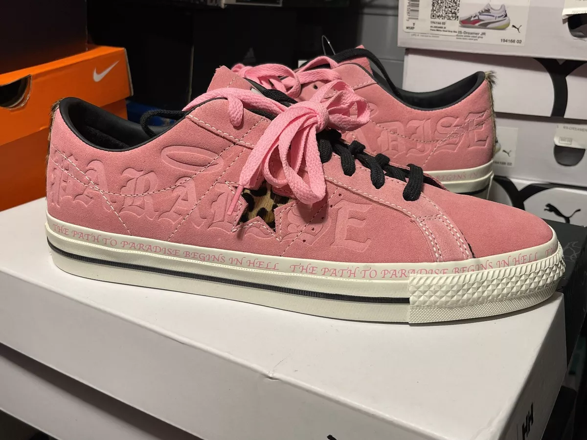 Converse Mens X Sean Pablo One Star Pro Ox Paradise Pink Suede Size 10.5 171325C