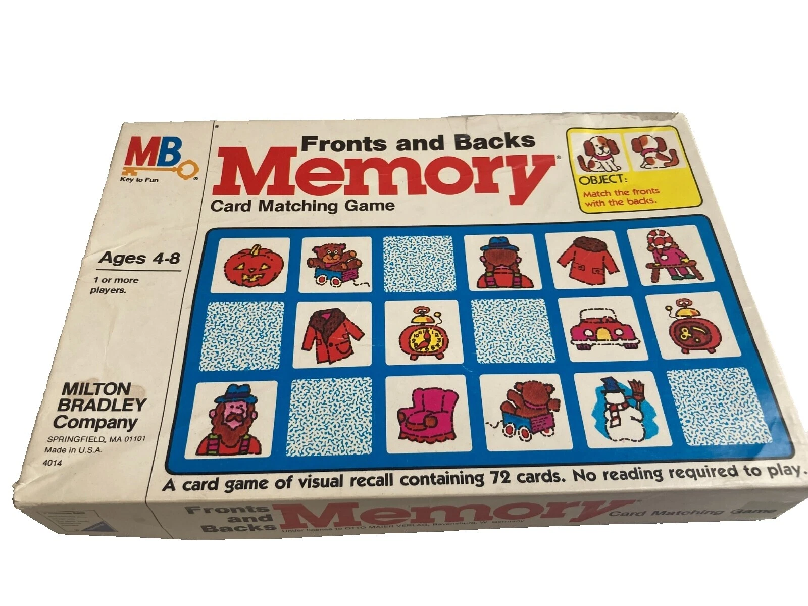 1980 Juego de Memoria Milton Bradley Vintage fabricación Juegos de mesa y tradicionales