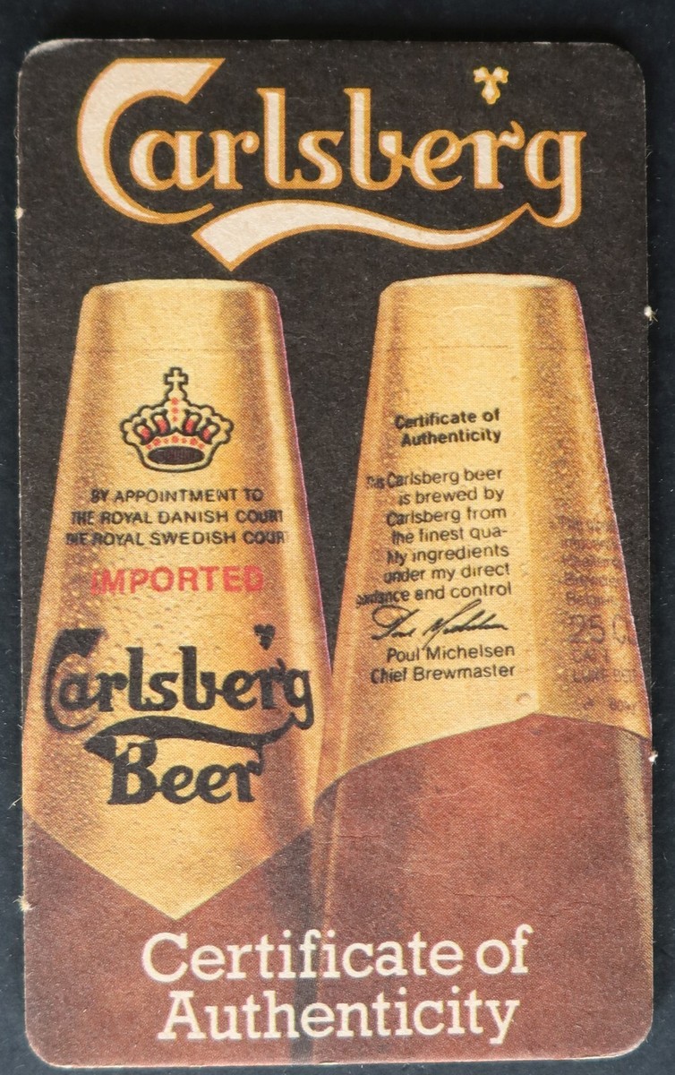 Sous-bock de bère: Carlsberg (Carlsberg Breweres AS, Danemark