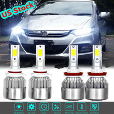 For Honda Insight 2010-2014 - 6000K LED Headlight High Low Beam Bulbs Combo 4PC
