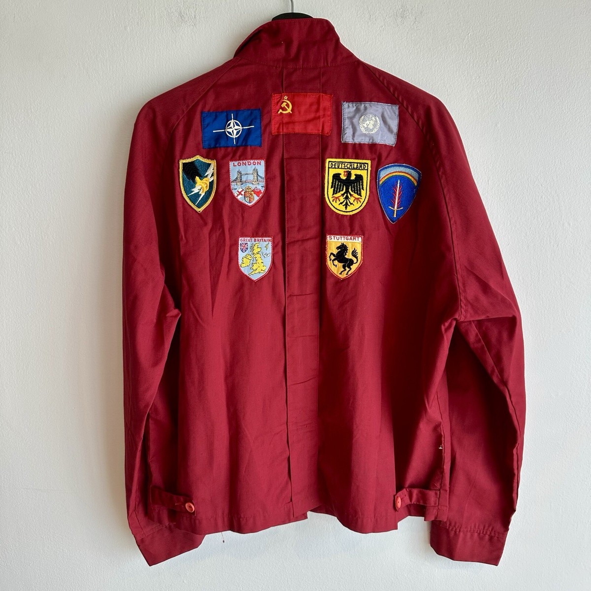 Vintage 1950s 1960s Patched Souvenir Jacket NATO Army In Germany