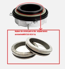 2 Pcs Auto Locking Hub Axle Actuator Improved Design Ring Gear For Ford F150 