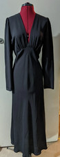 Zara Anthracite Grey Flowing Midi Dress Size M RRP £55.99 REF 4437/289
