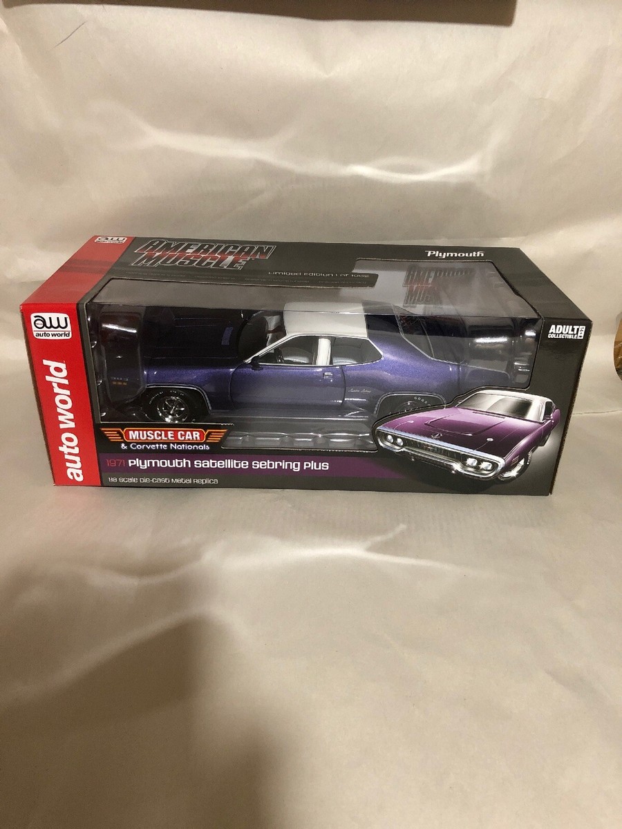 1971 Plymouth Satellite Sebring Purple 1:18 Autoworld 1146 | eBay