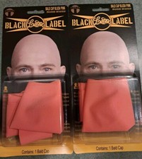 2 - Blush pink latex bald caps. New
