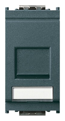 Vimar 16358.8 RJ45 NetSafe Cat5e UTP Ethernet Socket Grey