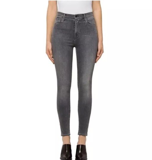 NWT J BRAND Women's CAROLINA Super High Rise Skinny Jeans Grey