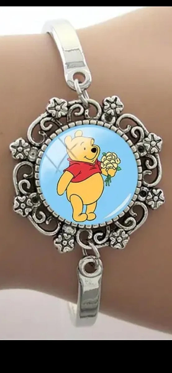 WINNIE THE POOH - Adjustable Cord Bracelet + Plated brass Pendant :  ShopForGeek.com: Jewellery Peershardy DISNEY