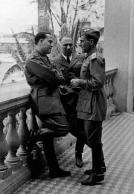 Galeazzo Ciano, Achille Starace E Roberto Farinacci Old 1930s Photo