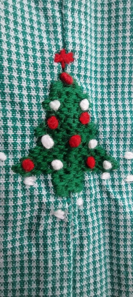 Árbol de Navidad verde pata de gallo 12 meses vacaciones niños pequeños vintage años 90 Estrasburgo Foto 4 de 4