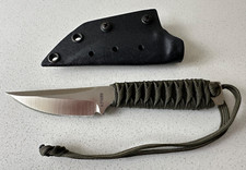 New M. STRIDER WP Clip Point Fixed Blade CPM20CV Paracord Wrapped - Kydex Sheath