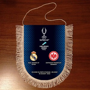 Fanion Real Madrid 9x11cm - Petit Drapeau Supporter, Espagne