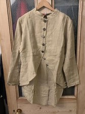 Ewa I Walla Ss20 Linen/cotton Tailed Jacket 66333 Sand Check New Please Read
