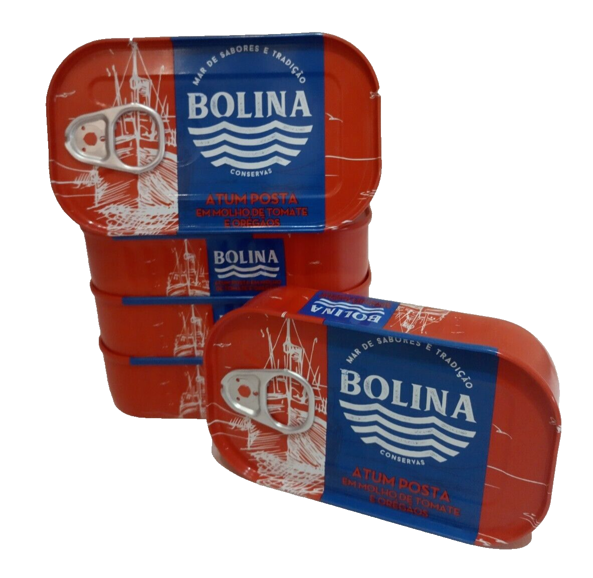 5x Portuguese Solid tuna fish in TOMATO sauce w/oregon120g BOLINA