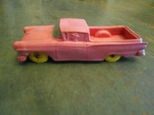 Vintage Auburn Faded Red Rubber Toy Truck Ford Ranchero Made in USA #610