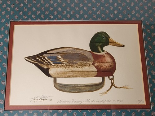 Lynn Casper ANTIKER LOCKER - MALLARD DRAKE C. 1890 signiert & nummeriert 71/175 - Bild 9 von 10