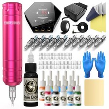 Machine Kit Tattoo Gun Kit Cartridge Needles Tattoo Pen Kit for Beginners Rotary