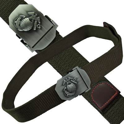 MFH USMC Gürtel Herrengürtel Hosengürtel verstellbar oliv Länge bis 120 cm