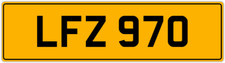 LF 3X3 DATELESS LEE LOU LUKE LUCY LEO LISA LIAM LEN PRIVATE NUMBER PLATE LFZ 970