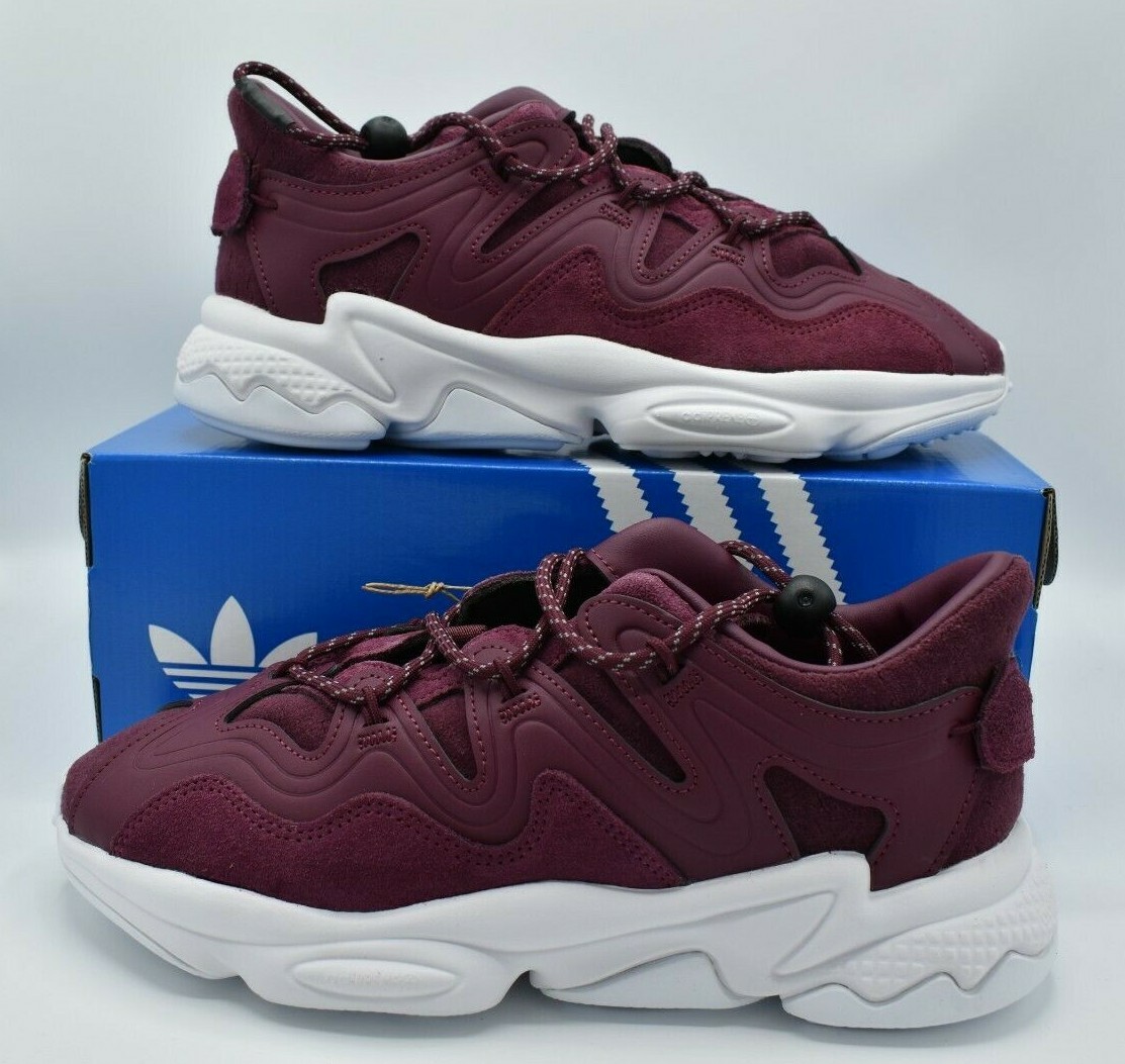 NWB Adidas Womens Size 8.5 Ozweego Plus W Victory Crimson Running Shoes