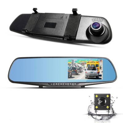4,3'' 1080P Dashcam DVR Front- und Rückkamera Video Auto Recorder G-Sensor