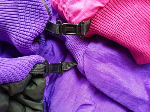 Arctic Cat Women Medium Snowmobile Coat 3 in 1 Neon Pink Purple Green Gold Trim - Picture 12 of 12