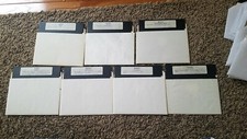 VTG IBM PC 5.25 FLOPPY DISK SOFTWARE PROGRAM LOT ARCHIVE ZIP COMPRESSION 110