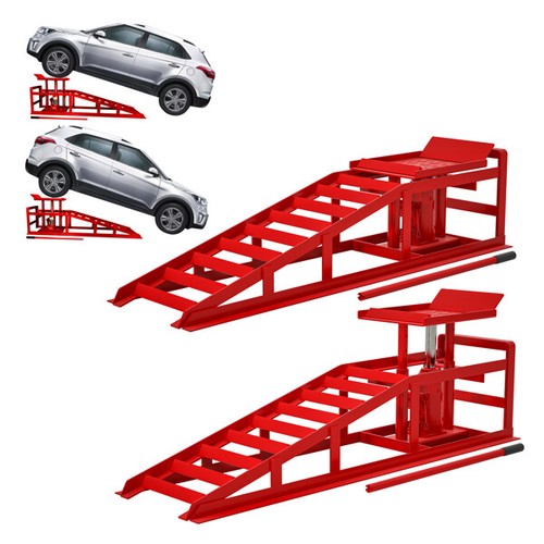 New|2 Pack Hydraulic Car Ramps 5T 11000lbs Low Profile Car Lift Service Ramps Tr - Picture 6 of 7
