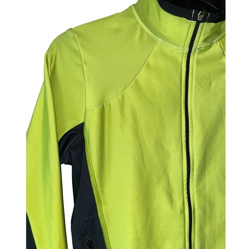 Canari Womens Cycling Jacket small Full Zip Neon Black - Picture 3 of 9