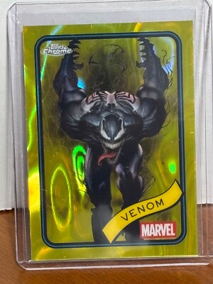 2025 Topps Chrome Marvel Yellow Lava Refractor #149 Venom | eBay