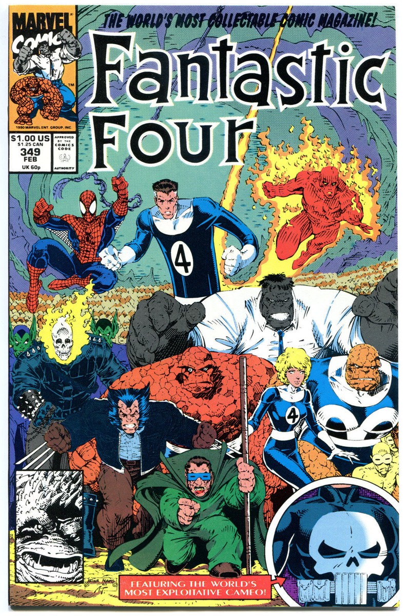 FANTASTIC FOUR #349, Hulk , Wolvine, Spider-man, NM+, lots more