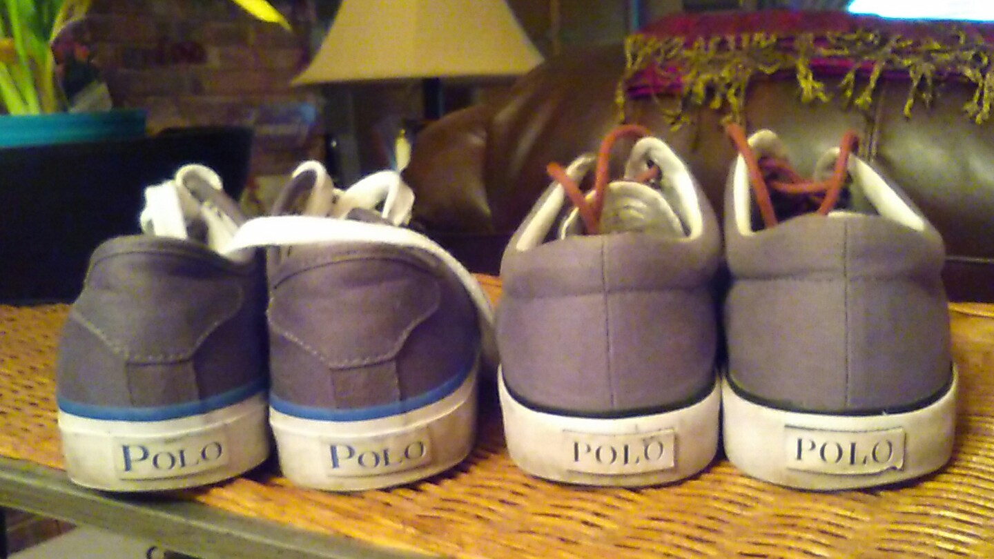 LOTTO scarpe stringate uomo ragazzo•2•PAIA 7D tela ~taupe e grigio~