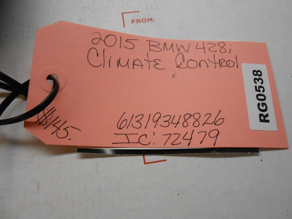 2015 BMW 428i КЛИМАТ-КОНТРОЛЬ 61319348826 IC 72479 RG0538 - Изображение 4 из 4