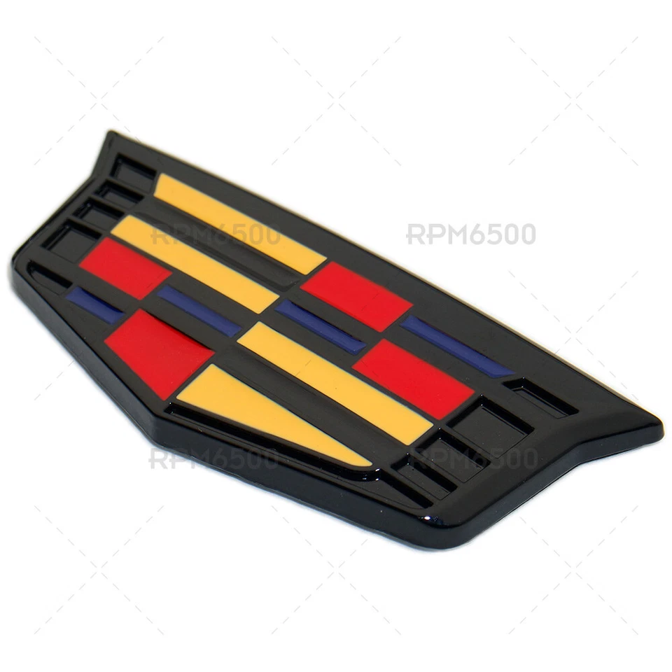 2x New Cadillac Fender Marker Side Body Logo Badge Emblem Car Decoration Sport V - Image 3 of 4