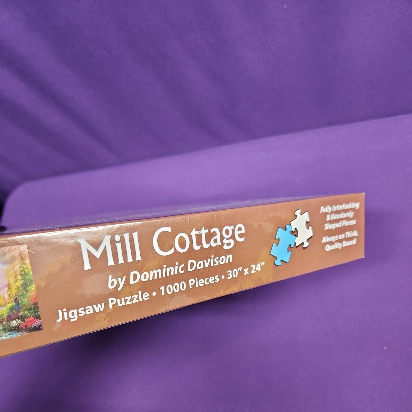 Vermont Christmas Company Mill Cottage Fall Landscape 1000 PC Puzzle