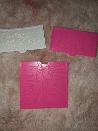 Vtg Barbie Rub & Color Playset 1998 Replacement Plates