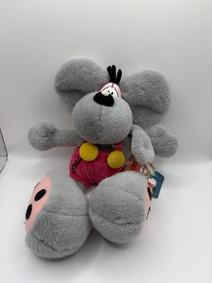 Diddle Maus grau Plüsch brandneu mit Etikett 12 Zoll Thomas Goletz