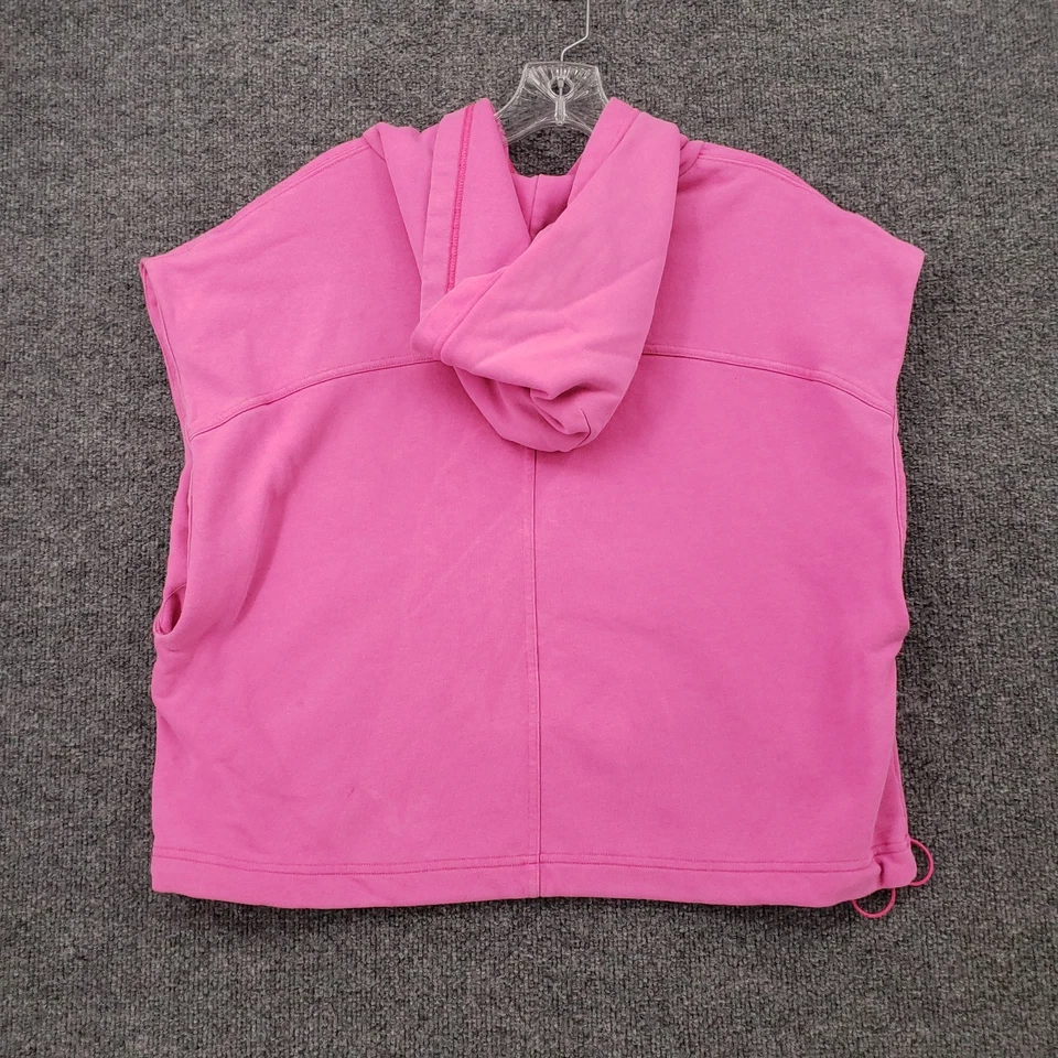 Fabletics Hoodie Womens M Medium Pink Year Round Terry Sleeveless Sweatshirt - Image 2 of 4