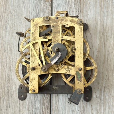 Vintage Japanese Eikosha Aichiken AK Clock Movement As Is For Parts